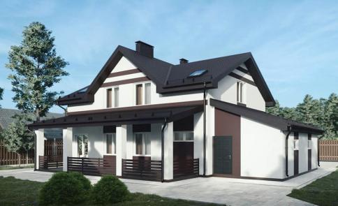 Фото Двухэтажный коттедж с гаражом 208 кв м 2