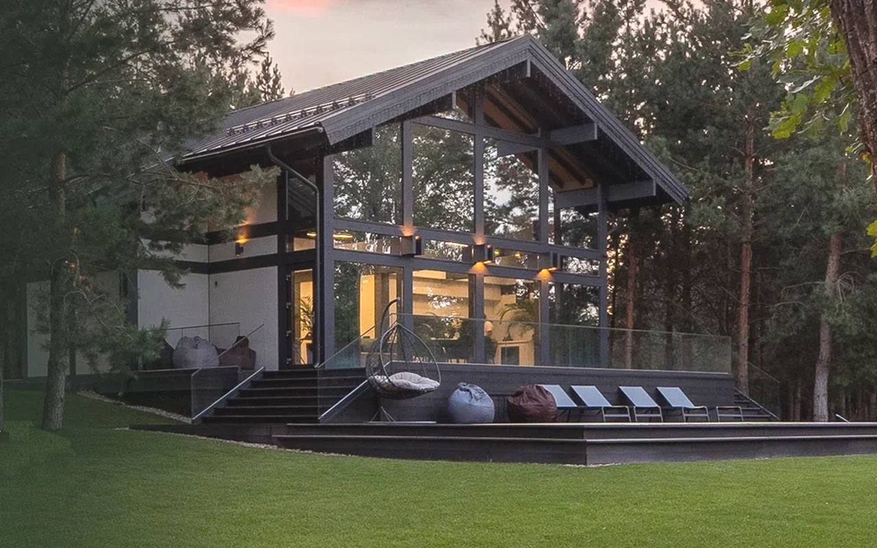 Двухэтажный фахверк 145 в поселке ЁЛКИ