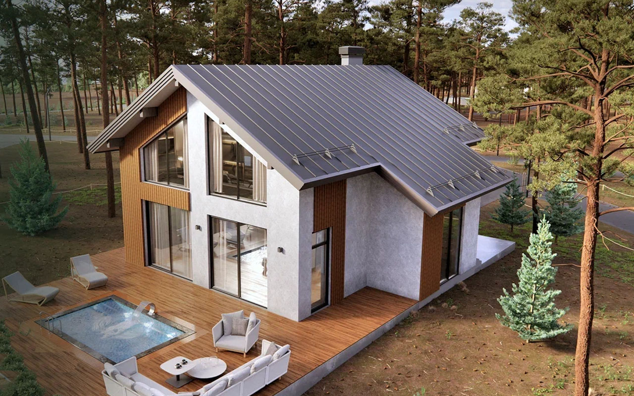 Двухэтажный фахверк 162